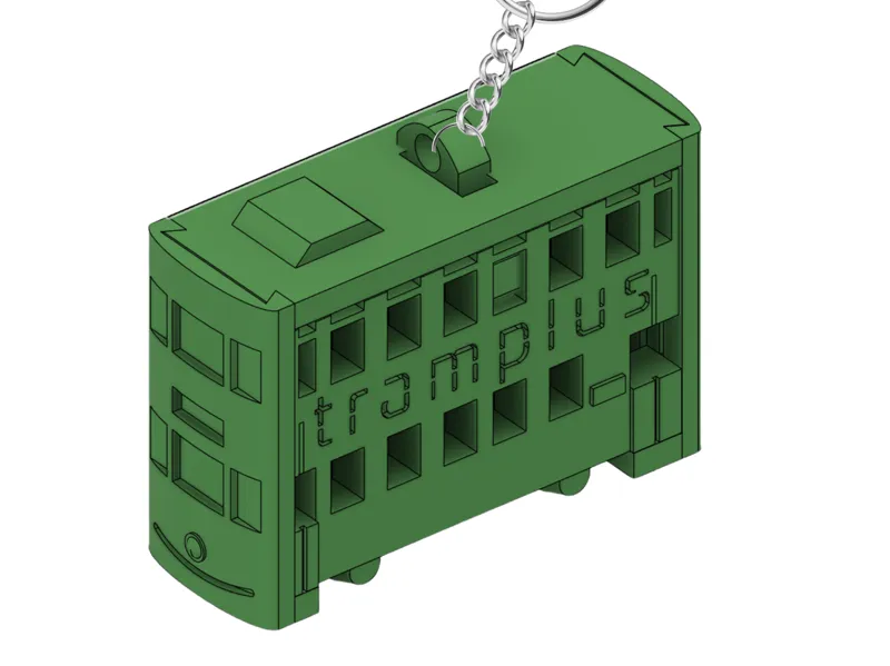 HK Tram Keychain kitcard