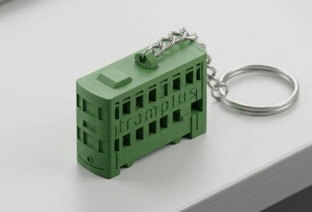 Tramway Keychain HK Tram Keychain kitcard - Free 3D Print Model - MakerWorld