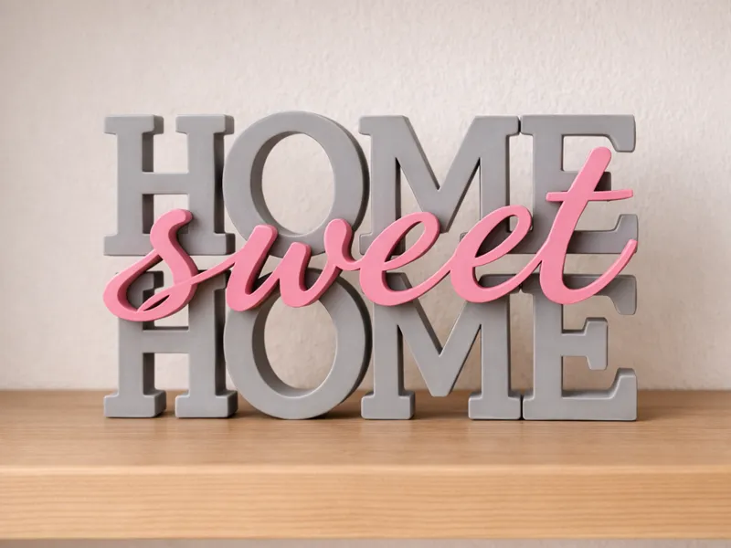 HOME Sweet HOME – 3D Printed Shelf Sign