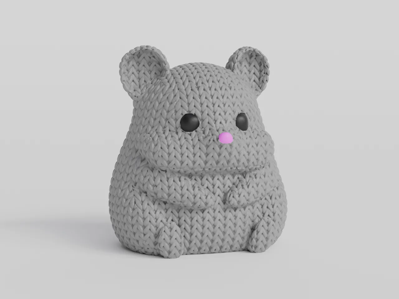 Knitted Hamster view 4