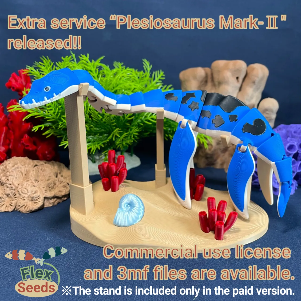 Flexi Plesiosaurus(print-in-placeiosaurus) view 3