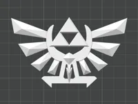 Blason d'Hyrule low poly — photo 1