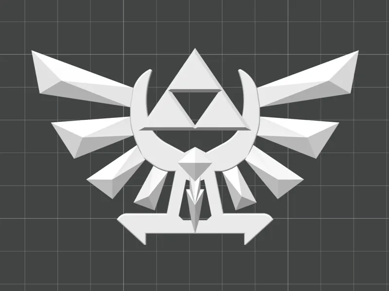 hyrule crest lowpoly