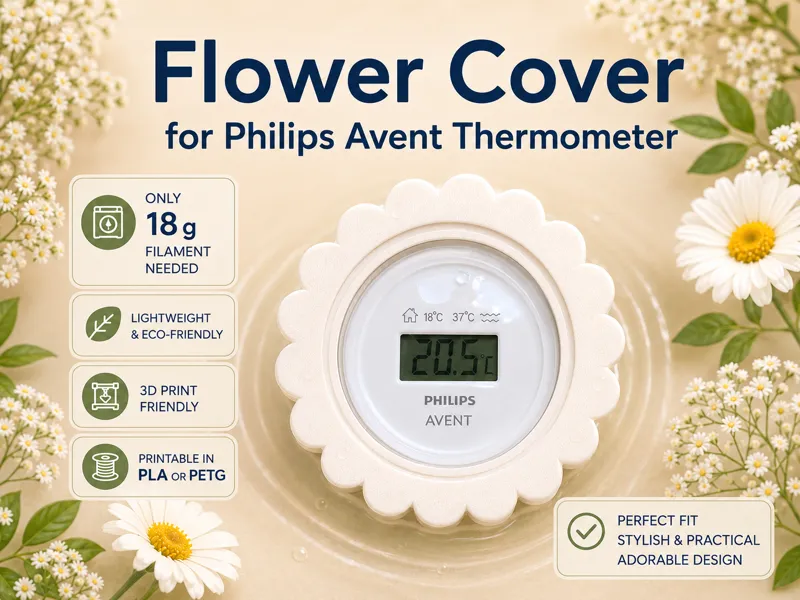Flower Casing for Philips Avent Thermometer