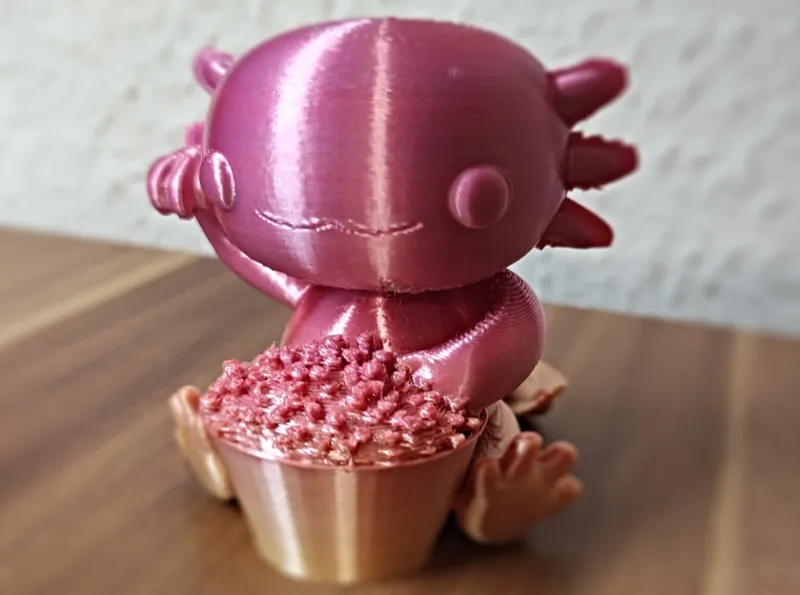 Axolotl with Popcorn