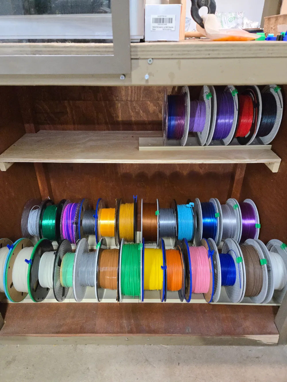Simple spool rack/stand by aweirdguy MakerWorld: Download Free 3D Models