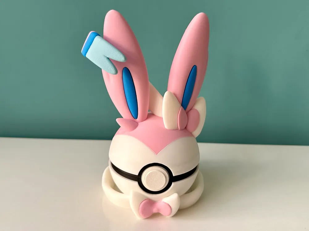 Sylveon Ball - Pokemon - Pokeball Functional - Free 3D Print Model -  MakerWorld