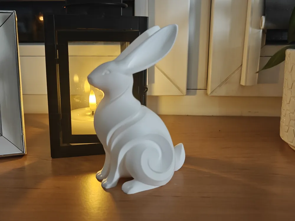 Elegant Spiral Rabbit - Free 3D Print Model - MakerWorld