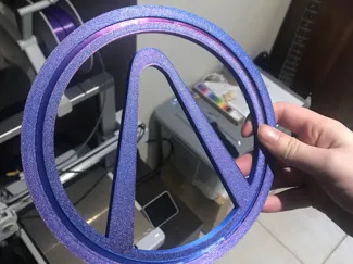 Borderlands Vault Logo HUGE spinner / Hanging Art
