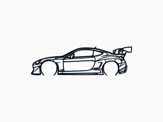 Subaru BRZ Wall Art – 3D Printable Model 20" x 7"