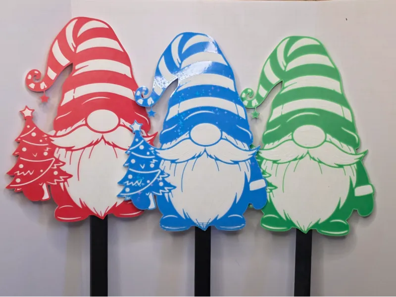 Christmas Gnome yard sign