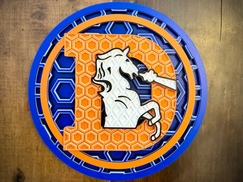 Denver Broncos Dimensional Mosaic