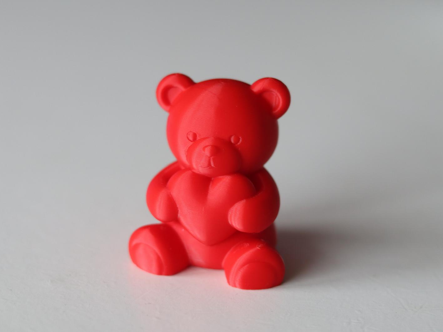 Valentine Teddy Bear with Heart – 3D Figure