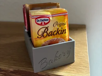 Küchen Organizer Backpulver, Natron,Vanillezucker