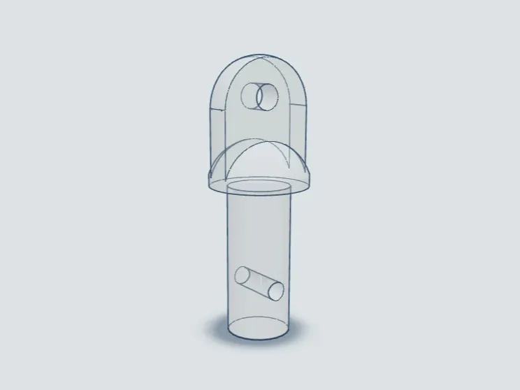 Window blind rod connector B