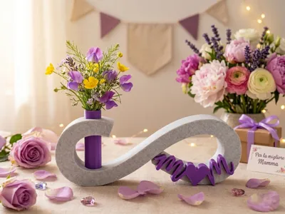 Infinity Bond for Mother's Day with a Small Vase