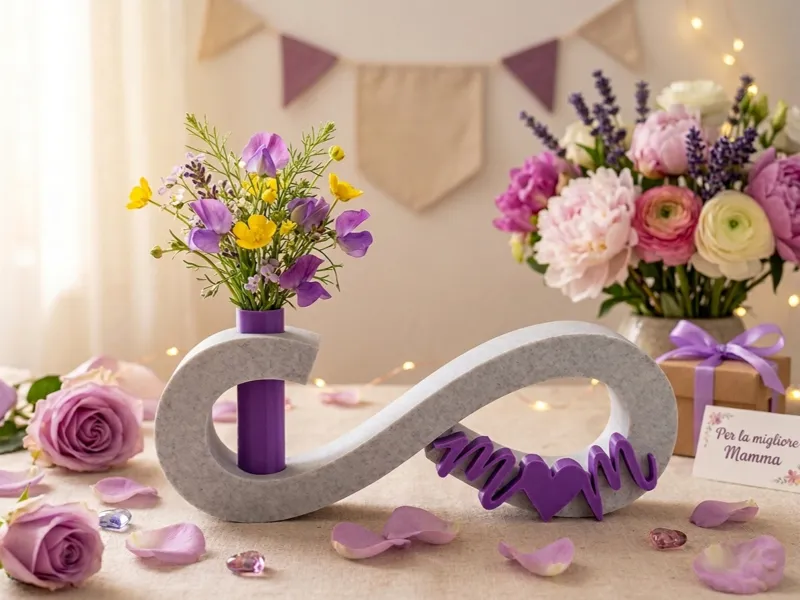 Infinity Bond for Mother's Day with a Small Vase