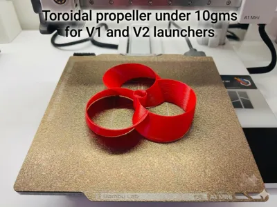 Toroidal Propeller for v1&2 launcher 13M high 10Gm