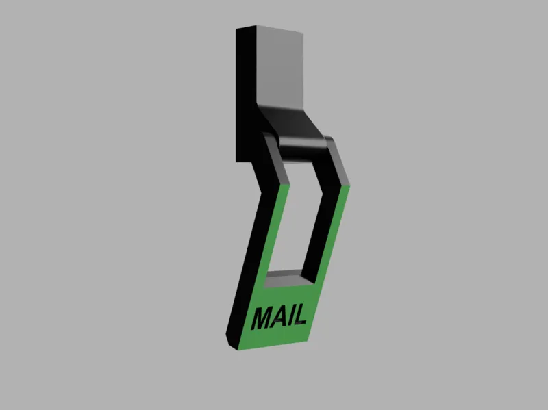 Mail Arrival Flag (Parameterized on Magnet Dims)