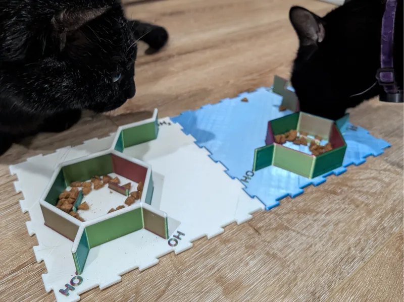 Curious Paws - Molecule Food Bowls