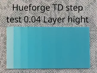 Hueforge TD Test Step 0.04 Layer Hight