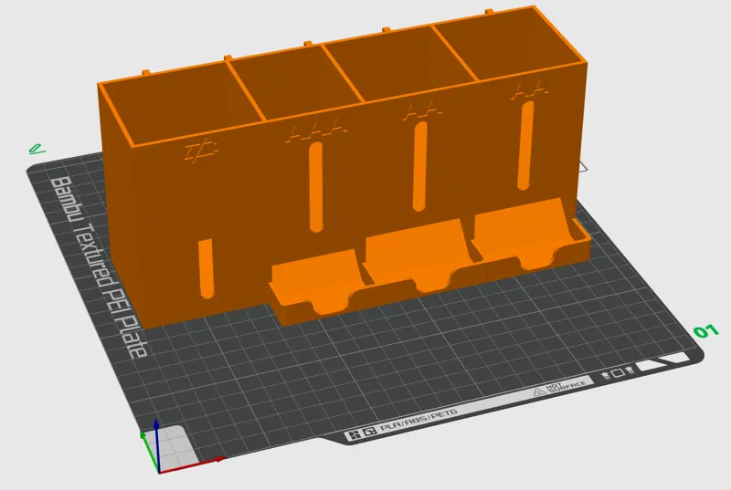 Battery Holder 4 (AA/AA/AAA/Discharged)