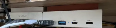 usb hub under desk holder