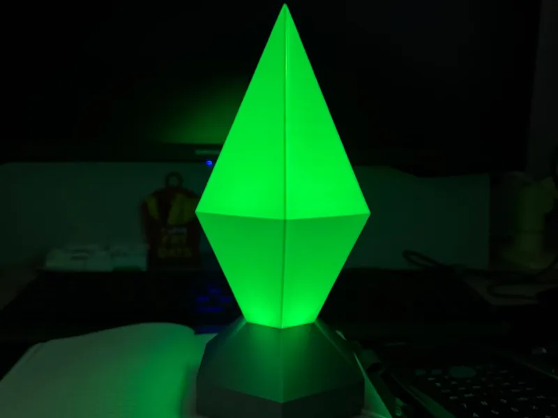 The Sims Plumbob LED Lamp w/Led Lamp Kit
