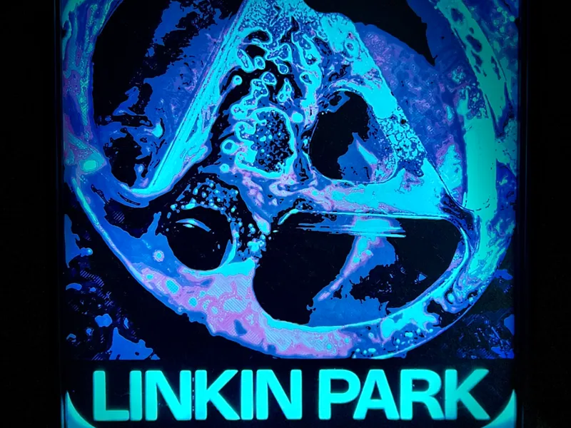 Light Box with Linkin Park Album Cover