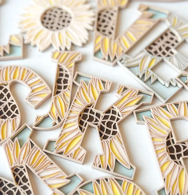Sunflower Alphabet & Numbers