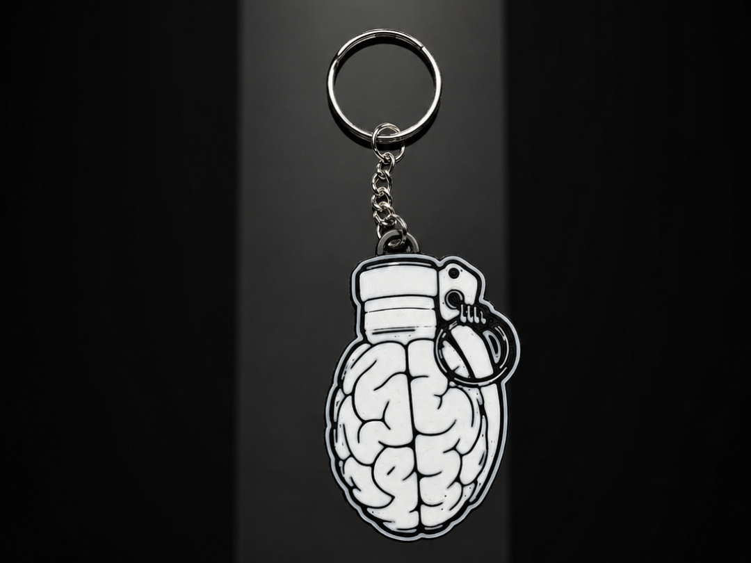 Brain cool keychain