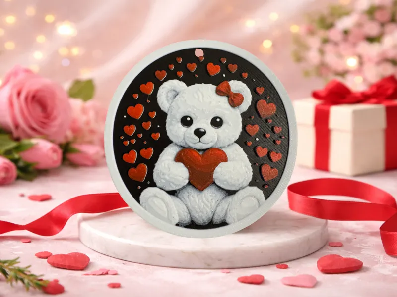 Valentine’s Teddy Bear Decoration