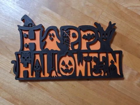 Soporte: Happy Halloween Decor — referencia de MakerWorld
