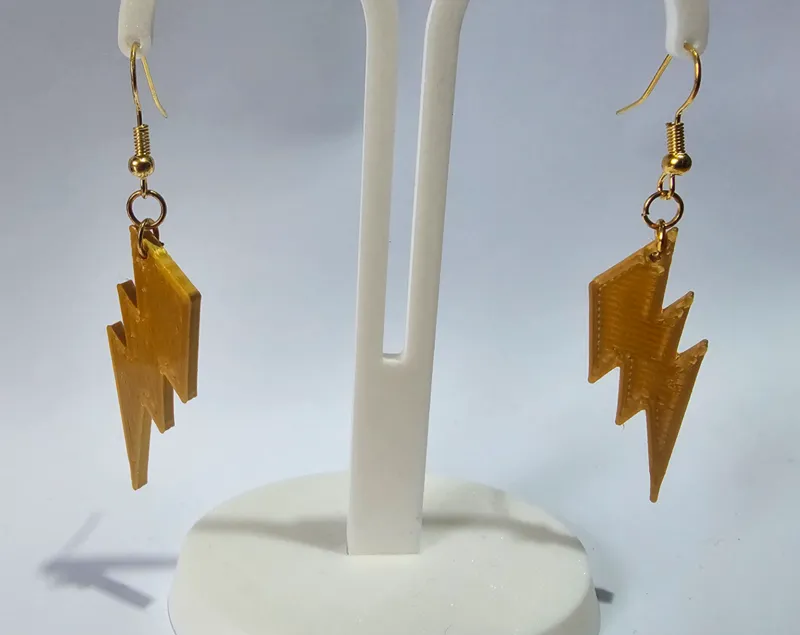 Lightning bolt earrings!