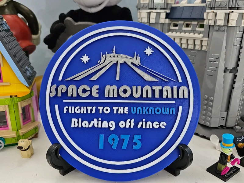 Space Mountain Ride Sign