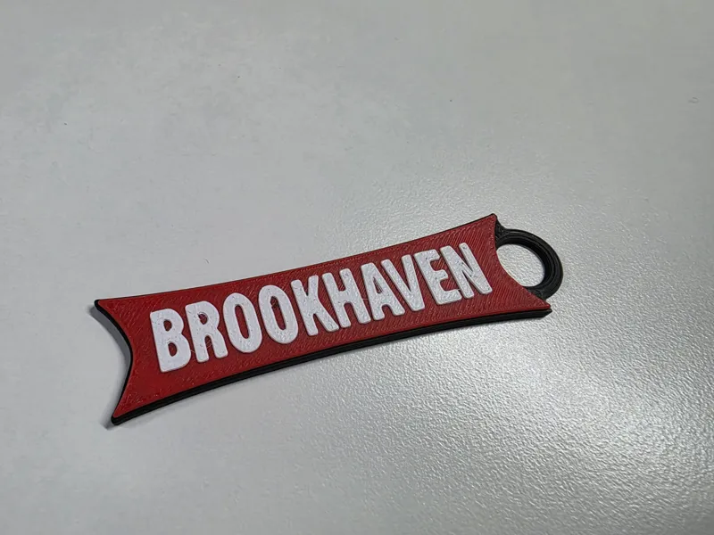 Brookhaven logo keychain