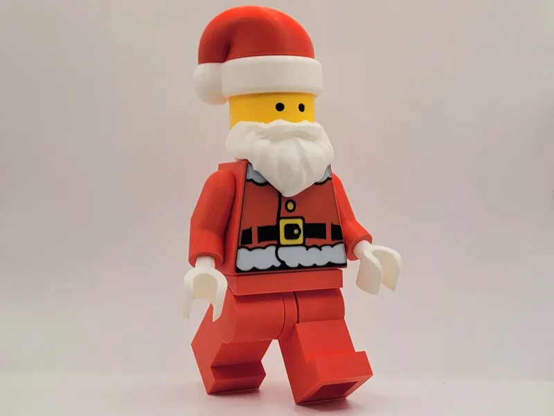 Santa Brick Figure