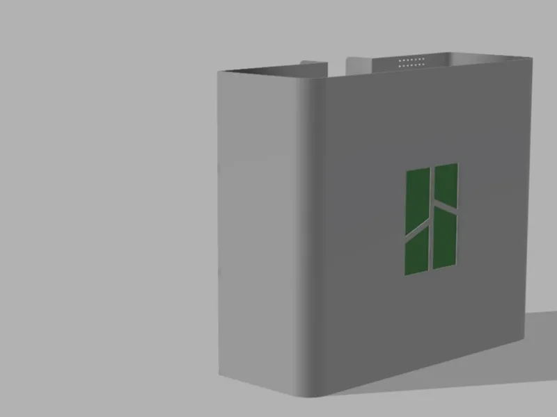 BACKSIDE ONLY Poop chute for P1, X1 magnets,no AMS