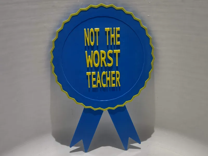 Not the Worst Teacher Ribbon Magnet