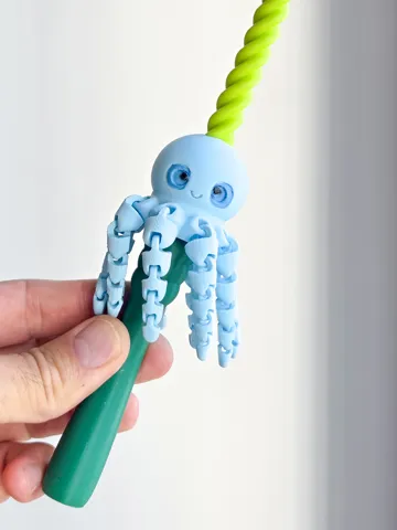 Accesorio para impresora 3D: Spinning Magic Octopus Wand — vista de referencia 4