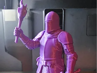 Knight carrying torch miniature