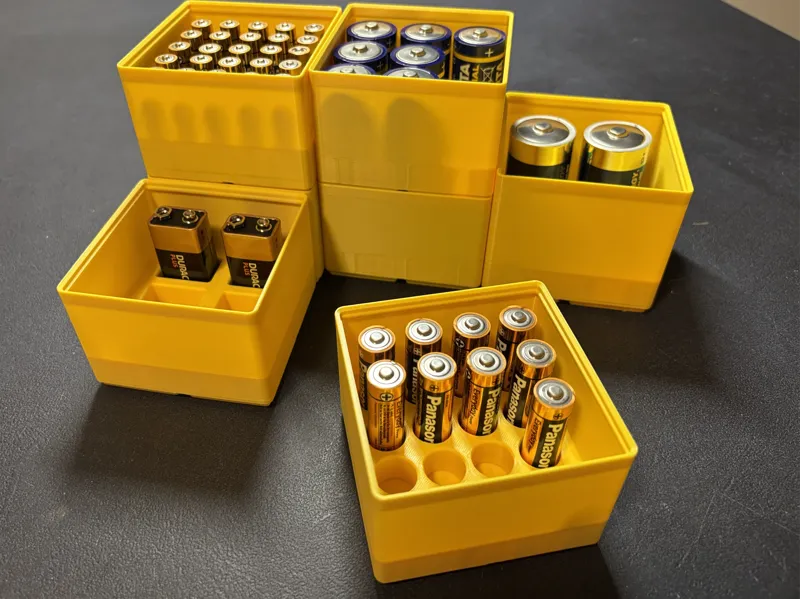 Gridfinity Battery Bin 21700