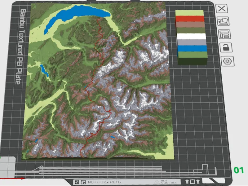 Map GR5 - French Alps with GPX track