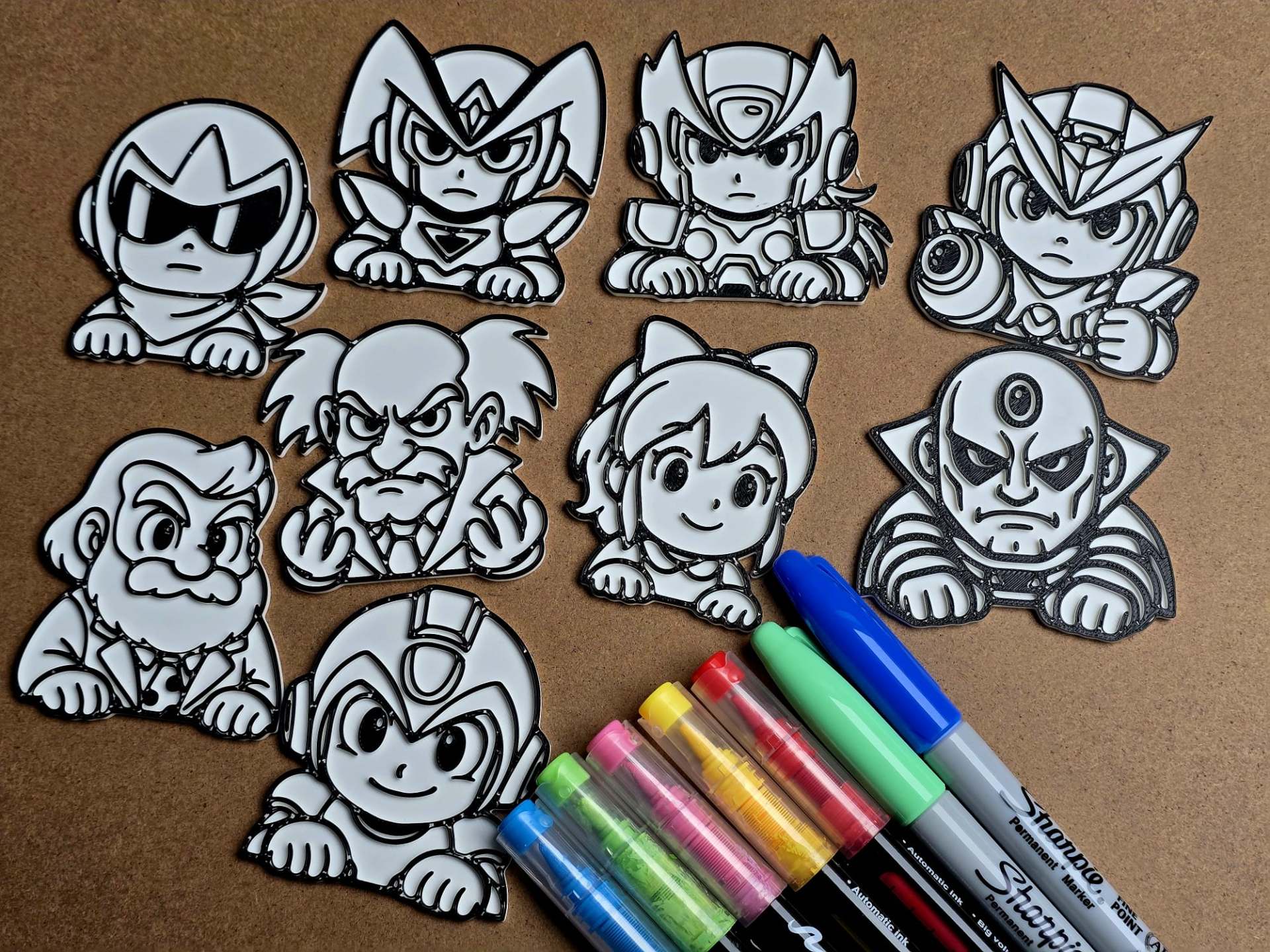 Megaman Friends Coloring Set