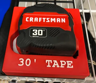 Gridfinity 30 foot Craftsman tape measure bin