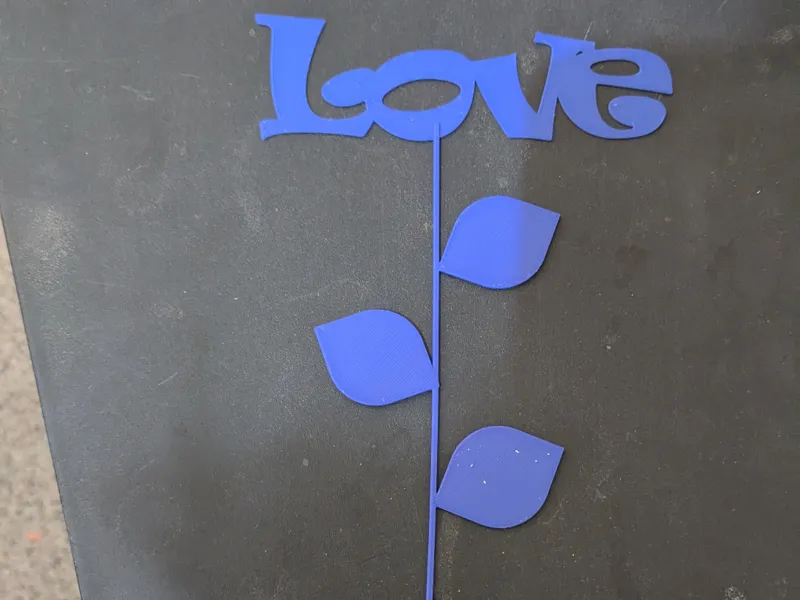 Love Cake topper