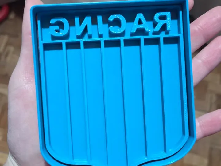 Cortante de galletas - Escudo Racing 8 cm aprox