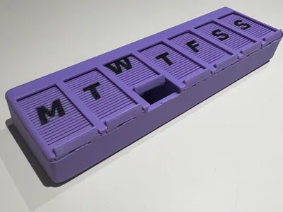 super weekly pill box