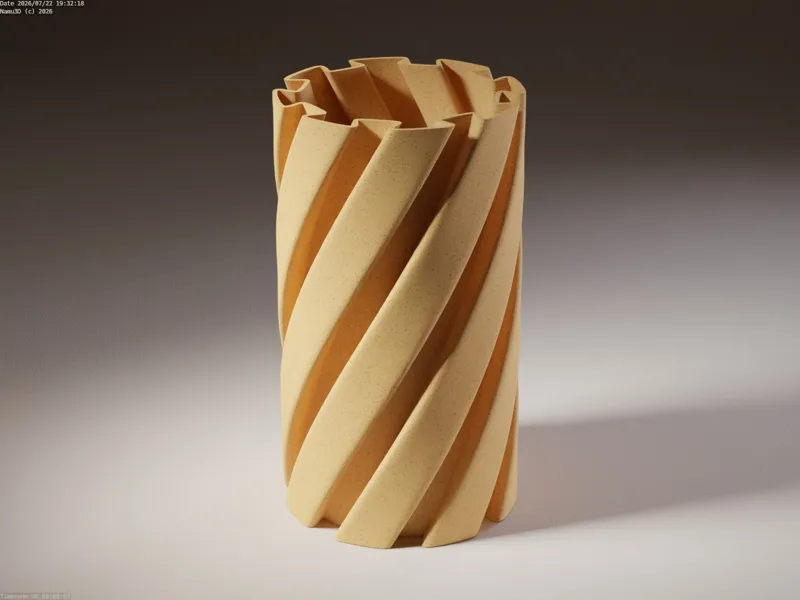 VASE 0039 A - RIBBON VASE A
