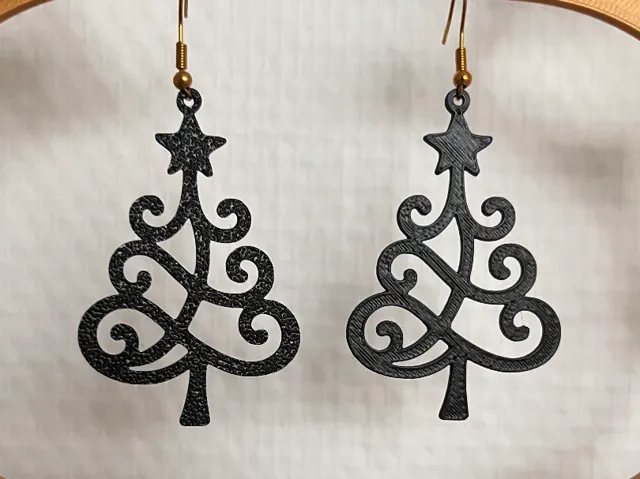 Earrings - Christmas tree